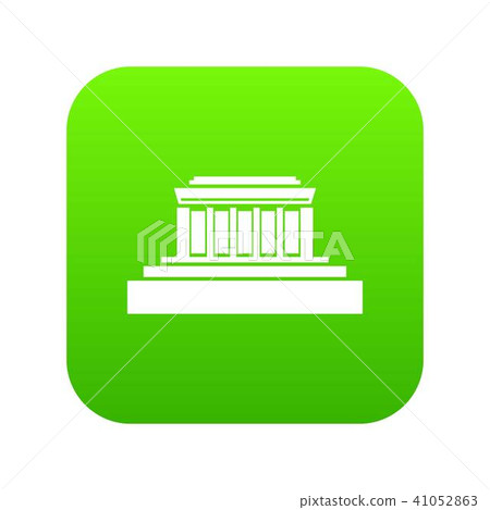 Building icon digital green - Stock Illustration [41052863] - PIXTA