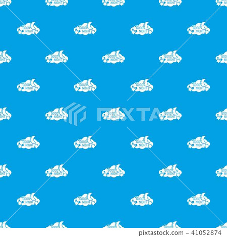 Sleep pattern vector seamless blue-插圖素材 [41052874] - PIXTA圖庫