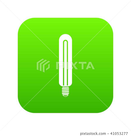 Tubular bulb icon digital green Tubular bulb icon digital green 41053277