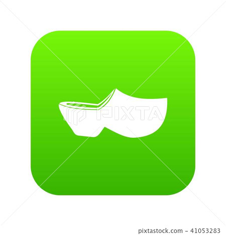 Clogs icon digital green 41053283