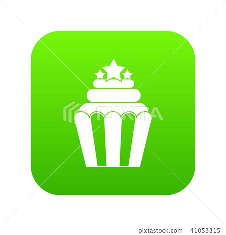 Popcorn icon digital green 41053315
