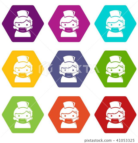 Doctor icons set 9 vector 41053325