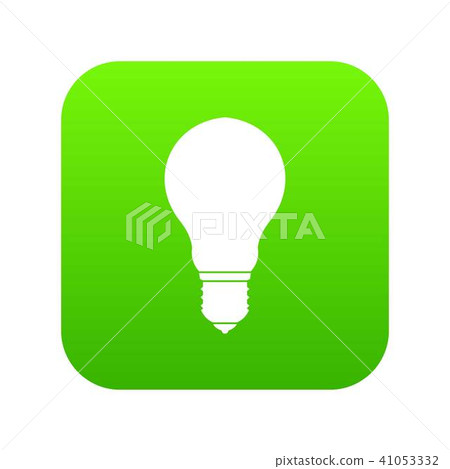 Light bulb icon digital green Light bulb icon digital green 41053332