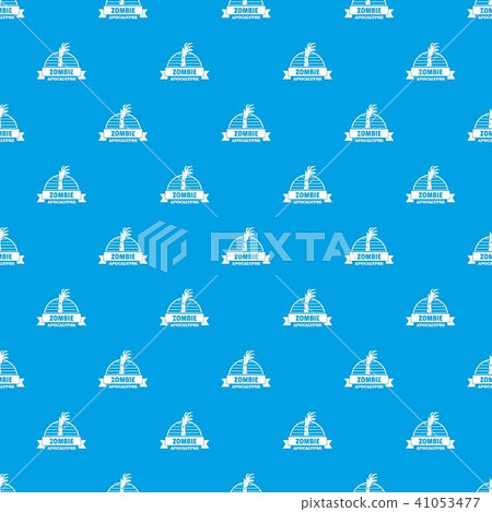 Zombie catching pattern vector seamless blue Zombie catching pattern vector seamless blue 41053477