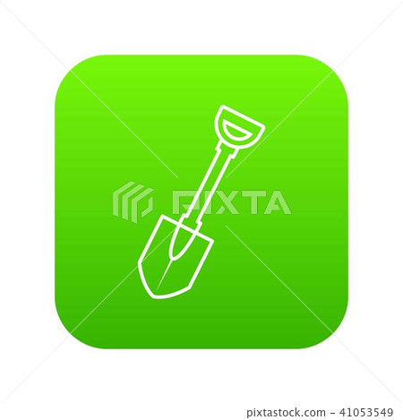 Shovel icon green vector Shovel icon green vector 41053549