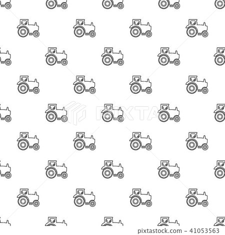 Tractor pattern vector seamless 41053563