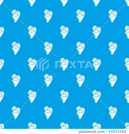 Ice cream pattern vector seamless blue - Stock Illustration [41053584 ...