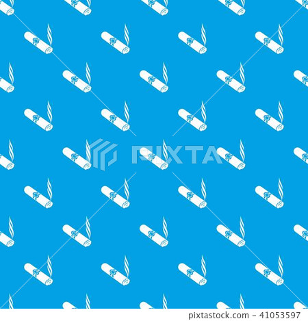 Cigar pattern vector seamless blue - Stock Illustration [41053597] - PIXTA