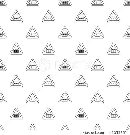 Crossing railroad barrier pattern vector seamless Crossing railroad barrier pattern vector seamless 41053761