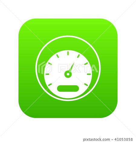 Speedometer icon digital green Speedometer icon digital green 41053858