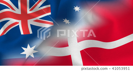 澳大利亞丹麥國旗足球 41053951