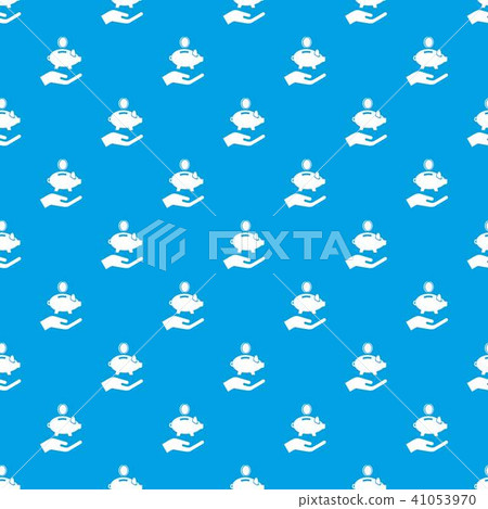 Money protection pattern vector seamless blue Money protection pattern vector seamless blue 41053970