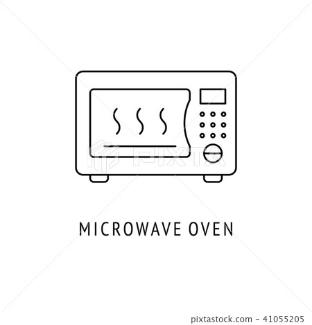 Microwave oven. Kitchen appliances icon 41055205