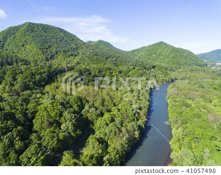 Upstream of Toyohira River (aerial photograph) Upstream of Toyohira River (aerial photograph) 41057498