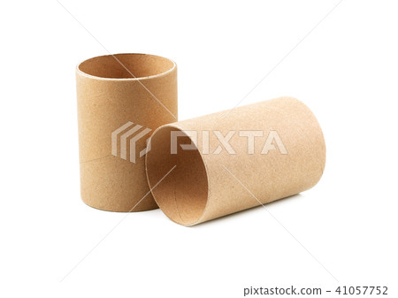 Rolls of cardboard on white 41057752
