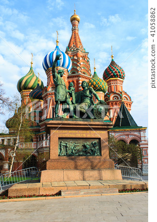 Saint Basil's Cathedral in Red Square at Moscow. Saint Basil's Cathedral in Red Square at Moscow. 41058862