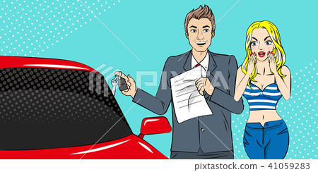 woman with car sales woman with car sales 41059283