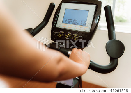 Close up portrait of fitness woman working out Close up portrait of fitness woman working out 41061838