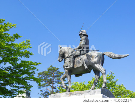 Aoba Castle Race Date Masamune Cavalry Statue Sendai City Aoba Castle Race Date Masamune Cavalry Statue Sendai City 41062234