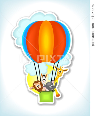 animals in hot air balloon 41062270
