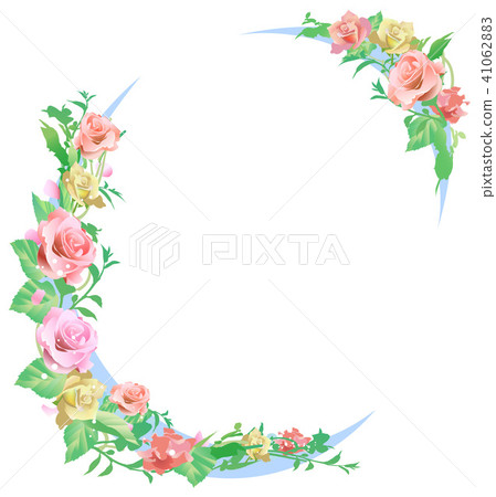 Rose flower frame Rose flower frame 41062883