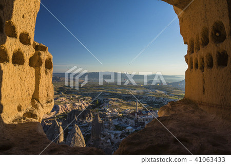 Morning landscape from Turkey Cappadocia Uchisar Fortress 41063433