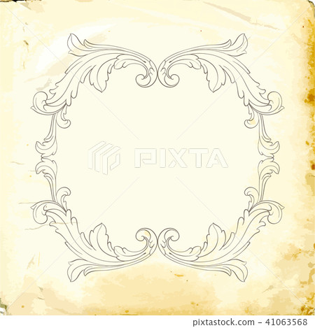 Vector baroque of vintage elements for design. Vector baroque of vintage elements for design. 41063568