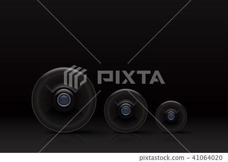 barbells on dark background barbells on dark background 41064020