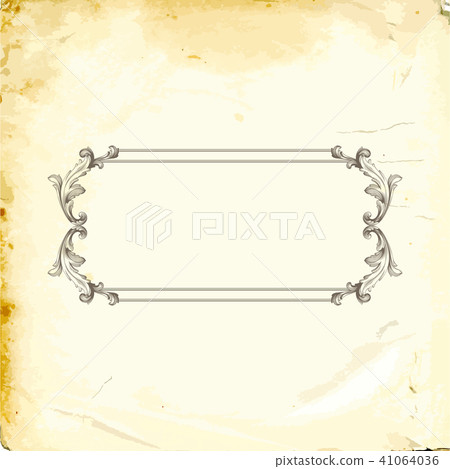 Vector baroque of vintage elements for design. Vector baroque of vintage elements for design. 41064036