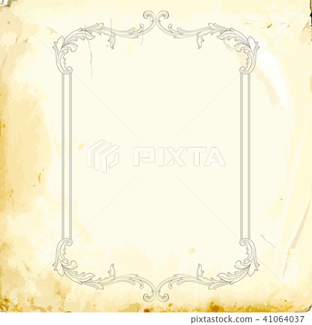 Vector baroque of vintage elements for design.  41064037