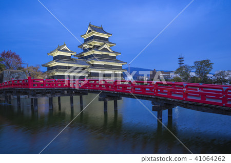 Night at Matsumoto in Nagano perfecture, Japan 41064262
