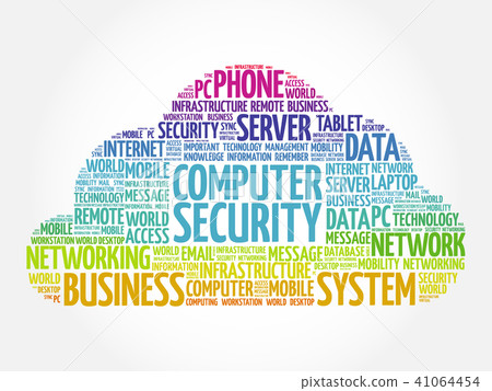 COMPUTER SECURITY word cloud - Stock Illustration [41064454] - PIXTA