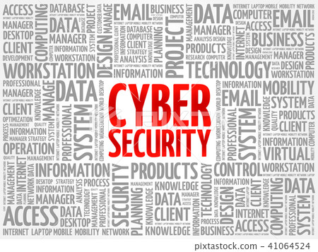Cyber Security word cloud collage - Stock Illustration [41064524] - PIXTA