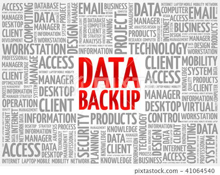 Data Backup word cloud 41064540