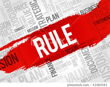 Rule word cloud collage Rule word cloud collage 41064561
