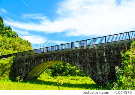 新鮮的綠色植物A彩橋富士Shakunage湖[佐賀縣佐賀市] 41064576