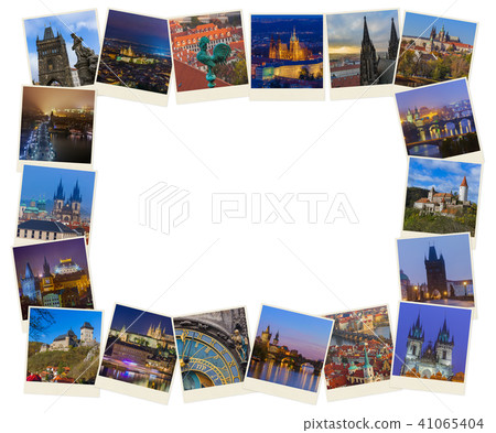 Frame made of Prague images (my photos) 41065404