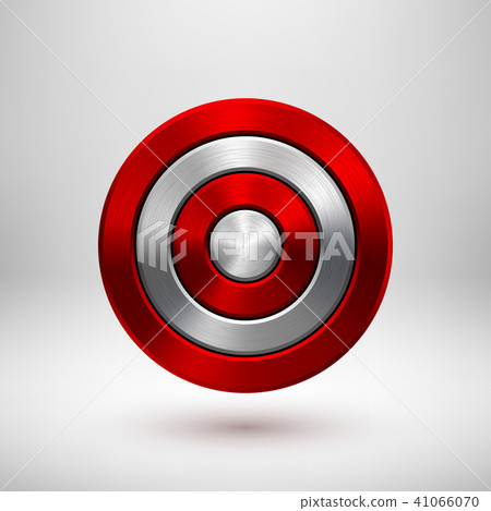 Red Technology Circle Metal Badge - Stock Illustration [41066070] - PIXTA