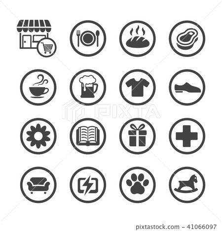 shop and store icon shop and store icon 41066097