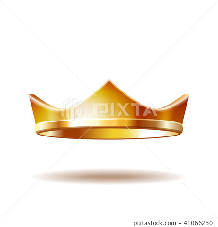 Golden royal crown isolated on white Golden royal crown isolated on white 41066230