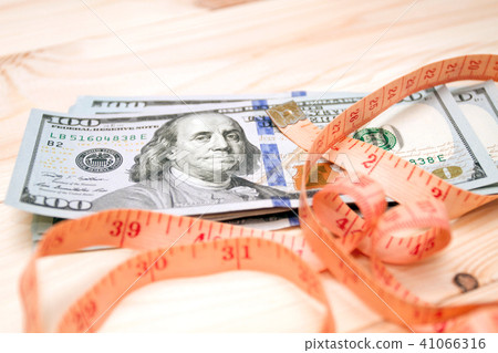 Heap of money measurment. Money dollars comcept 41066316