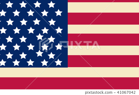 United State Of America flag isolated vector - Stock Illustration ...