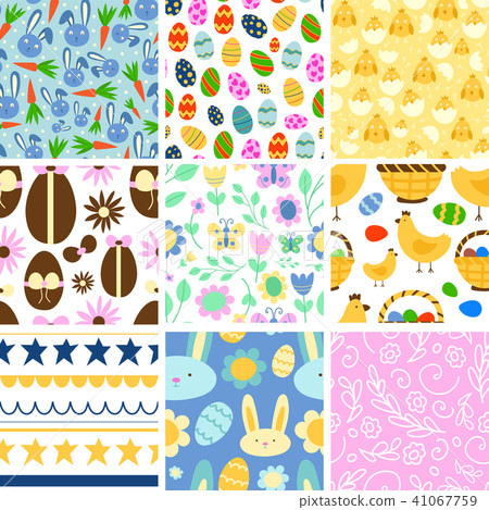 Easter seamless pattern background design... - Stock Illustration ...