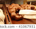 Close-up of doughnut in display at supermarket 41067931
