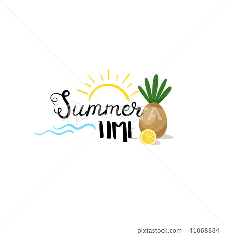 summer time badge Isolated Typographic Design Label. Season Holidays lettering for logo,Templates summer time badge Isolated Typographic Design Label. Season Holidays lettering for logo,Templates 41068884