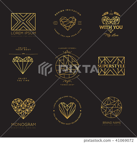 Set of geometric icons 41069072