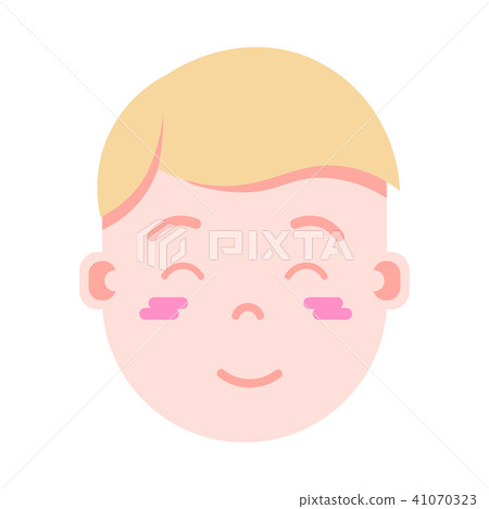 boy head emoji personage icon with facial emotions, avatar character, man embarrass face with boy head emoji personage icon with facial emotions, avatar character, man embarrass face with 41070323
