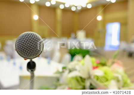 Microphone for speaker at conference Microphone for speaker at conference 41071428