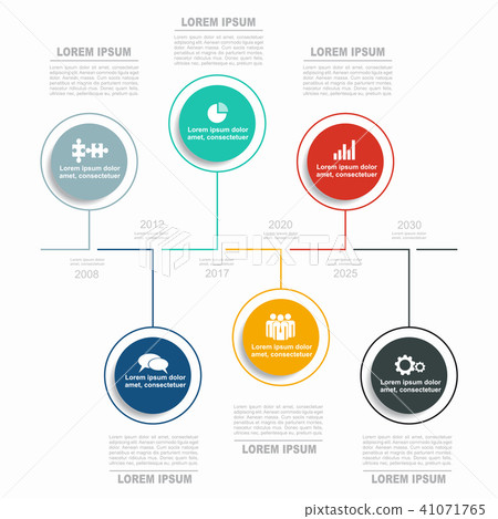 Infographic template. Vector illustration. Can be used for workflow layout, diagram, business step 41071765