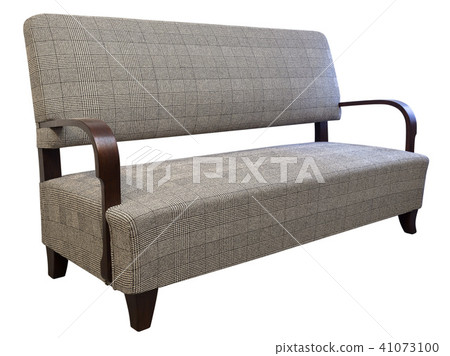 Vintage Art deco Sofa isolated on white background 41073100